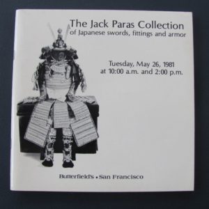 B436. The Jack Paras Collection of Japanese Swords, Fittings…