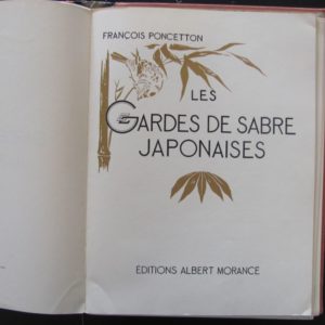 B1002. Les Gardes de Sabre Japonaise by Francois Poncetton