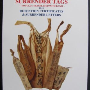 B702. Japanese Sword Surrender Tags by Fuller