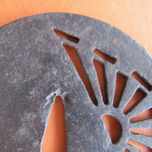 K272. Very Large Iron Sukashi Tsuba