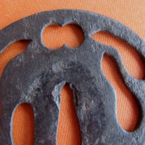 K245. Thinner Plate Iron Sukashi Tsuba