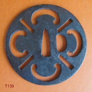 T139. Iron sukashi tsuba