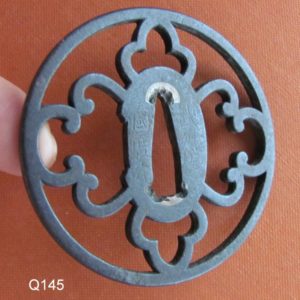 Q145. Sukashi Tsuba by Bushu Kunihiro