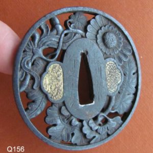 Q156. Excellent Choshu Tomohisa Tsuba