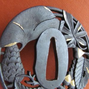 Q163. Iron Tsuba with Paper to Bushu Masatsune