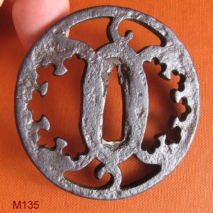 M135. Iron sukashi tsuba