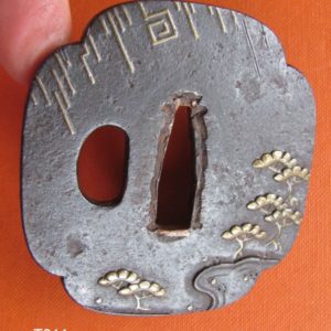 T311. Heianjo Zogan Iron Tsuba