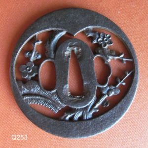 Q253. Complex Iron Sukashi Tsuba