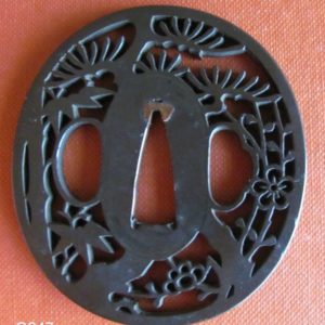 Q247. Sukashi Tsuba in Shakudo