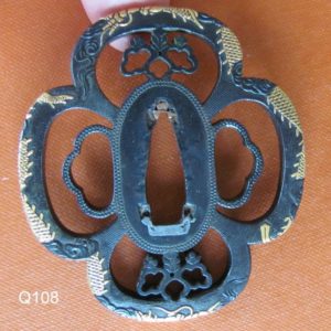 Q108. Spectacular Tsuba, Owari Kinko