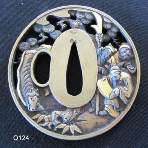 Q124. Elaborate Kinko Tsuba