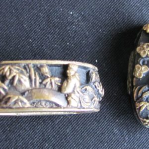 Q207. Fuchi Kashira Signed Soheishi Soten Sei