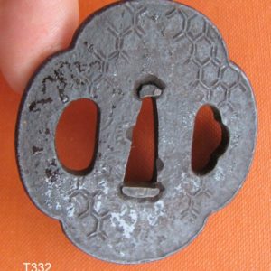 T332. Iron Tsuba Signed Nobuie