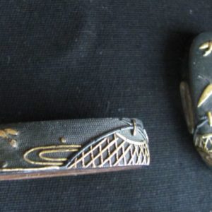 Q188. Shakudo and Gold Fuchi Kashira