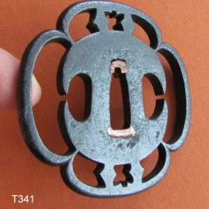 T341. Bold Iron Sukashi Tsuba