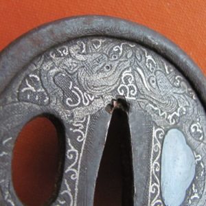 T342. Iron Namban Tsuba