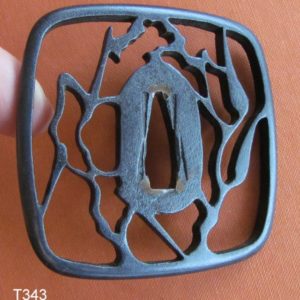 T343. Iron Sukashi Tsuba