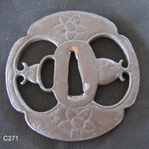 C271. Kamakura Bori Iron Tsuba