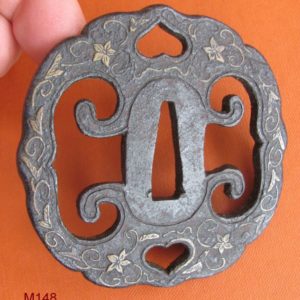 M148. Iron Heianjo Zogan tsuba