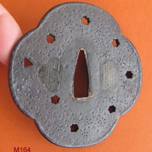 M164. Iron sukashi tsuba