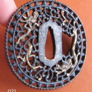 J121. Namban Tsuba, Qing Import Kanton