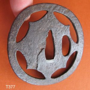 T377. Iron Sukashi Tsuba