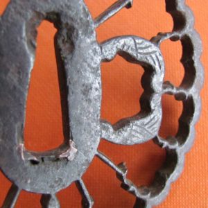 T378. Large Iron Sukashi Tsuba