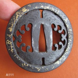 A111. Thick Rimmed Sukashi Tsuba