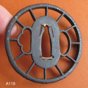 A119. Iron Sukashi Tsuba