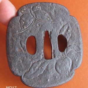 M217. Large Mito Shoami Iron Tsuba