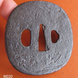 M220. Iron Tsuba by Umetada Mitsushige