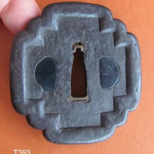 T393. Iron Tsuba, Unusually Thick and Heavy