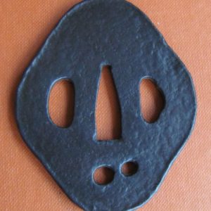 T397. Iron Tsuba, Udenuki Ana