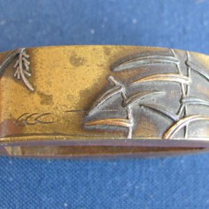 R102. Fuchi Kashira with Hozon Paper