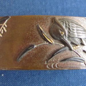 R126. Fuchi Kashira, Birds on Reeds