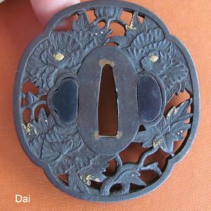 M223. 1st Class, True Daisho Tsuba Papered to Mito