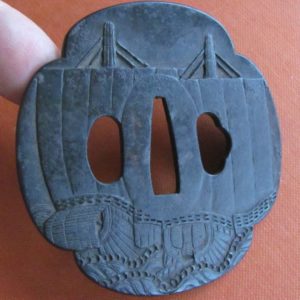 J130. Iron Choshu Tsuba