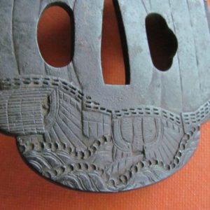 J130. Iron Choshu Tsuba