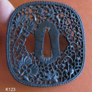 K123. Wonderful Namban Tsuba, Likely Japanese