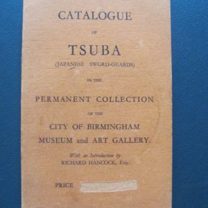 B714. Catalogue of Tsuba City of Birmingham Gallery