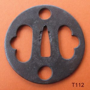 T112. Iron Sukashi Tsuba