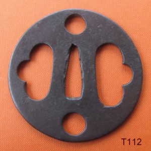 T112. Iron Sukashi Tsuba