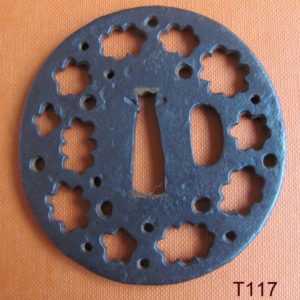 T117. Iron Sukashi Tsuba