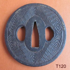 T120. Carved Iron Tsuba