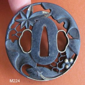 M224. Bushu or Choshu maybe Iron Sukashi Tsuba