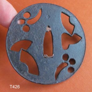 T426. Iron Sukashi, Katchushi Tsuba