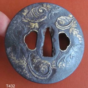 T432. Awa Shoami Tsuba, Very Fine