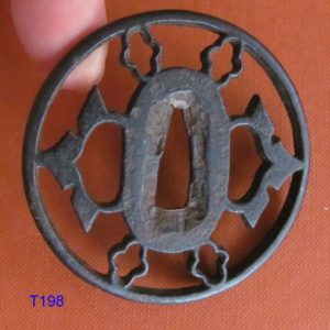 T198. Iron Sukashi Tsuba