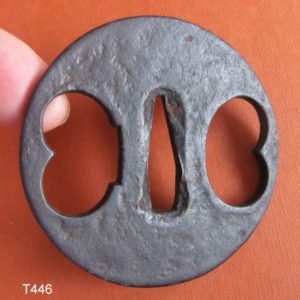 T446. Iron Sukashi Tsuba