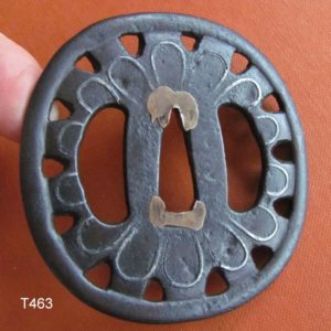 T463. Iron Higo, Possibly Jingo Tsuba